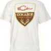 Drake Waterfowl Non-Typical Short Sleeve Logo T-Shirt, White, 2XL Md: DT5000-WHT-5