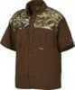 Drake Casual Shirt Olive Short Sleeve Size Xl