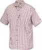 Drake Ss Delta Shirt Red Plaid Size-2 Xl