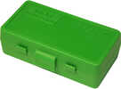 MTM Handgun Ammo Box 9mm and .380 ACP Green 50 rd. Model: P50-9M-10