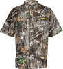 Habit Hatcher Pass Camo Guide Short Sleeve Shirt Realtree Edge Large 