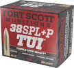 Fort Scott Munition Pistol Ammo 38 Spl +P 81 gr. TUI 20 rd. Model: 38+P-081-SCV