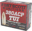 Fort Scott Munition Pistol Ammo 380 ACP 95 gr. TUI 20 rd. Model: 380-095-SCV