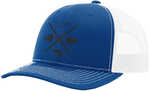 Fin Finder Skulls Mesh Hat Blue/White Model: 