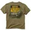 Buck Wear Flip Bird T-Shirt Md S/S Olive