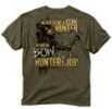 Buck Wear Bow Hunters Job T-Shirt Md S/S Olive