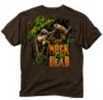 Buck Wear Nock Em Dead T-Shirt Sm S/S Chocolate