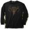 Buck Wear Hunt Bone Performance L/S T-Shirt Md L/S Black