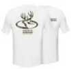 Primos White T-Shirt W/Camo Logo Lg