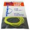 Stiff braided polyester D loop material that is highly durable with a good consistent burn.
