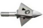 Fixed blade broadhead featuring a 3 blade low profile design, one piece solid steel ferrule and tip, 1.5 degree offset blades for maximum accuracy, bone crushing chisel tip, Quick Change Solid Lock Bl...