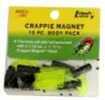 Leland Crappie Magnet Body 15Pk Black/Chartreuse Md#: Cm15-Bc