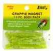 Leland Crappie Magnet Body 15Pk Chartreuse W/Silver Flake Md#: Cm15-CSF