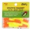 Leland Crappie Magnet Body 15Pk Orange/Chartreuse Md#: Cm15-OC