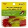 Leland Crappie Magnet Body 15Pk Red/Chartreuse Flash Md#: Cm15-RCF