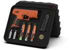 The Byrna Sd Kinetic Kit Comes In a Protective, zippered carrying Case With Everything You Need To Get started: One (1) Byrna SDXL Launcher, Two (2) 5-Round Magazines, Two (2) Byrna 8-Gram Co2 Cartrid...