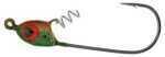 Lucky Strike Screw Lock Jig Head 1/16Oz 5Pk Green Pump/Black Nickel Hook Md#: RSL16-172B-5