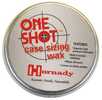 One-Shot Case Sizing Wax by HORNADY RELOADING TOOLSSimply dab on your index finger & thumb and then apply to cartridge case before sizing. A little goes a long way. Wax based lube Superior high pressu...