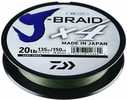 Daiwa J-Braid X4 Dark Green Mono Dia.= 10Lb. Model: JB4U40-300D