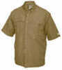 Drake Casual Vented Wingshooter's Shirt Tan Short Sleeve Small Md#: DW260TanS