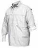 Drake Casual Vented Wingshooter's Shirt White Long Sleeve Large