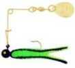 H&H Cajun Super Spin-Gold 3/16 12/Cd Green/Black Str