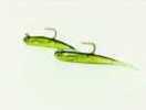 H&H Glass Minnow Double Rig 1/8Oz Chart Mylar/Black Back Model: GMDR18-04