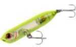 Heddon Chug N Spook Saltwater Jr 3 1/2In 1/2Oz Chartreuse/Silver