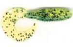 Kalins Salty Lunker Grub - Chartreuse/Salt and Pepper 3G10-540 3in 10 Pack