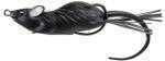 Koppers Hollow Body Mouse 3/4Oz 3.5" Black/Black Extremely Weedless - Razor Sharp Frog Hook Model: MHB70T-404