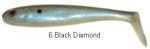 Luck E Strike Bass Magic Swimbait 4-1/2In 6bg Black Diamond