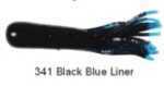 Luck E Strike Fast Lane Tube 4-1/2In 8 Per Bag Black Blue Glitter/Blue