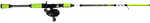 The Pro Hi-VIZ Green micro spincast combo features a 5â€™6â€³medium light action 2-piece fiberglass rod making it the perfect finesse combo! The padded split grip handle makes this combo comfortable i...