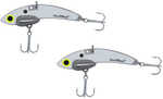 Mini Series 2pk 1/4oz White Shad Model: Ssl-10078