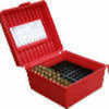 MTM Deluxe Ammo Box 100 Round Handle WSM WSSM Ultra Mag Red R-100-Mag-30