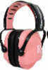 Remington MP-22 Womens Hearing Protector Pink With White "R" Logo - NRR 22Db Low Profile Cups Unique Cut-Out sha