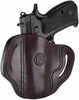 1791 OR Optics Ready Belt Holster Size 2.1 Right Hand Signature Brown Leather OR-BH2.1-SBR-R