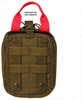 BLACKHAWK! Quick Release Medical Pouch 7"x5.5"x3" MOLLE Webbing Velcro Panel 500 Denier Ballistic Nylon Coyote Tan