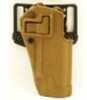 BLACKHAWK! CQC SERPA Holster With Belt and Paddle Attachment Fits Colt Government Right Hand Coyote Tan 410503CT-R