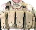 BLACKHAWK Commando Chest Harness 4 Magazine Pouches Coyote Tan 55CO00DE