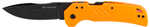 Cold Steel CSFL30DPLDBOZ Engage 3" Folding Tanto Plain Black PVD Stonewashed 4116 SS Blade/4.11" Orange GFN Handle Inclu