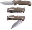 Cold Steel CSFLC3SPSSFDEZ Verdict 3" Folding Spear Point Plain Stonewashed 4116 SS Blade/Brown GFN Handle Includes Belt 