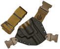 GunfightersINC Kenai Chest Holster Kydex Shell Nylon Harness Fits Ruger Blackhawk Gray Shell Coyote Brown Harness Right 