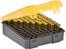 Plano Ammunition Box Holds 100 Rounds of .357/.38 Sp/.38 Handgun Amber/Charcoal 6 Pack