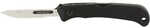 Hogue Expel Folding Knife 416 Stainless Steel Plain Edge 2.5" Blade Black G-10 Handle Silver Blade Includes (3) #60 and 