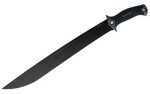 Kershaw Machete Fixed Blade Knife Carbon/Powdercoat Plain Sheath 18" Rubber Box 1074