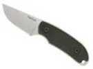 Kershaw Hunting Fixed Blade Knife Sandvik 14C28N/Stone Washed Plain Drop Point Sheath 2.25" Black G10 Box 1080