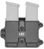 L.A.G. Tactical Inc. MCS Double Magazine Carrier Fits 9/40 Full Size Magazines Kydex Black Finish 34007