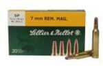 Model: Rifle Caliber: 7MM Rem Grains: 139Gr Type: Soft Point Units Per Box: 20 Manufacturer: Sellier & Bellot Model: Rifle Mfg Number: SB7B