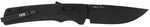 SOG Knives & Tools Flash AT Folding Knife 3.45" Straight Back Black GRN Handle D2 Steel Titanium Nitride Finish